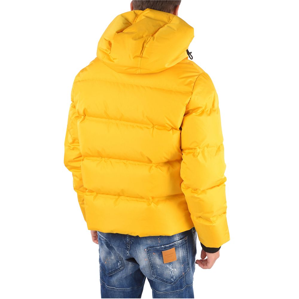 Dsquared² Yellow Nylon Men's Down Jacket