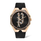 Police Black Leather Dress Watch