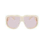 Longchamp White Acetate Sunglasses