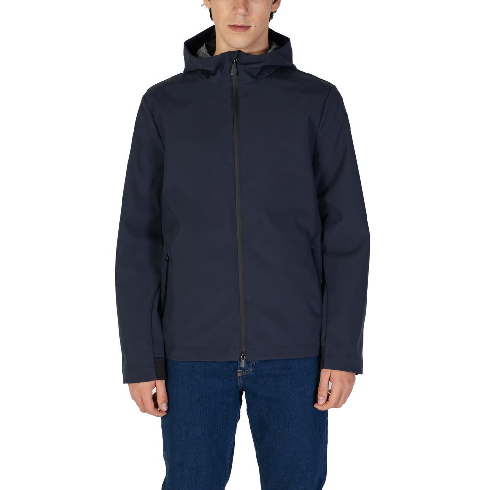 Suns Blue Polyester Jackets & Coat
