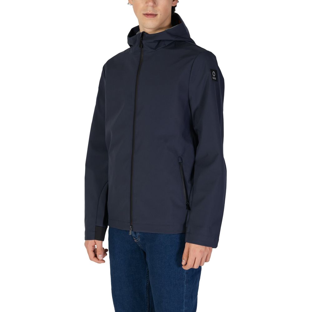 Suns Blue Polyester Jackets & Coat