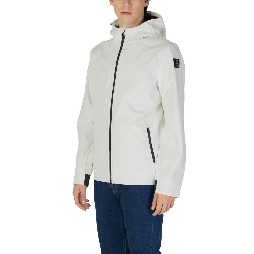 Suns Cream Polyester Jackets & Coat