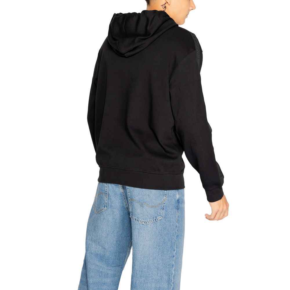 Armani Exchange Black Cotton Hoodie