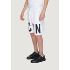 Icon White Cotton Bermuda Shorts