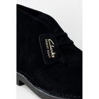 Clarks Black Leather Lace-Up Boots