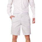 Armani Exchange White Cotton Bermuda Shorts