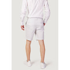 Armani Exchange White Cotton Bermuda Shorts