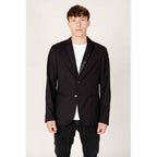 Armani Exchange Black Polyester Blazer