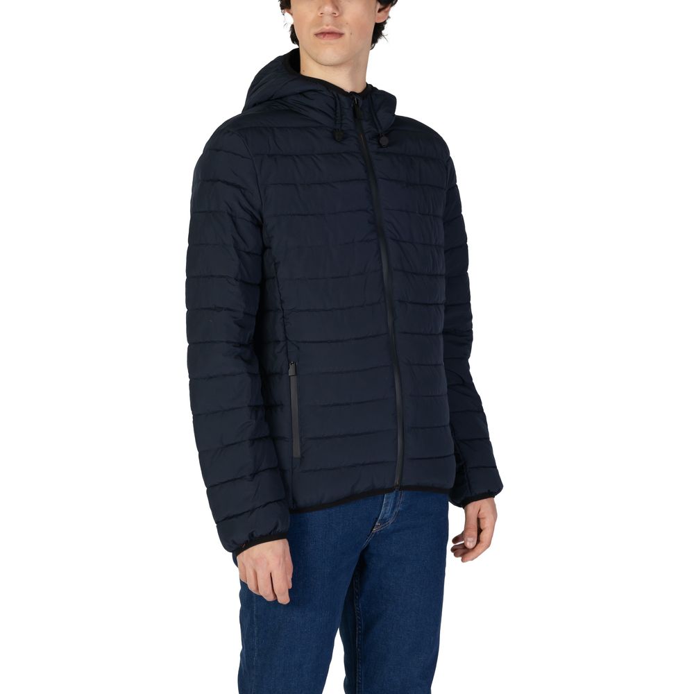 Suns Blue Polyester Jackets & Coat