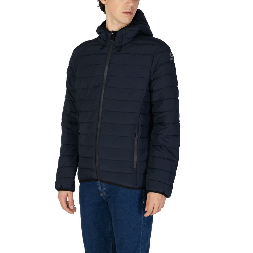 Suns Blue Polyester Jackets & Coat