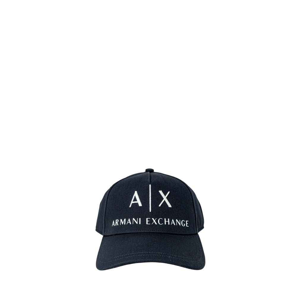 Armani Exchange Blue Cotton Caps Baseball Hat
