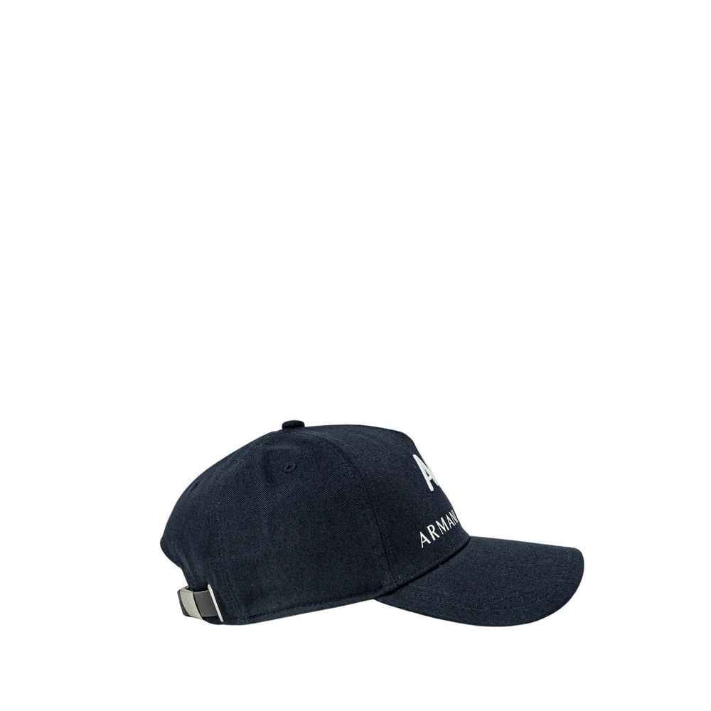 Armani Exchange Blue Cotton Caps Baseball Hat