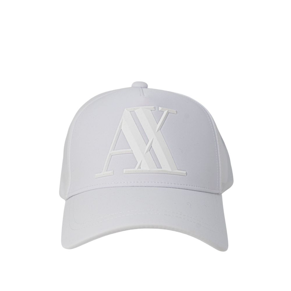 Armani Exchange White Cotton Caps Baseball Hat - Maison Luxe