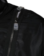 Dolce & Gabbana Black Nylon Full Zip Men Bomber Jacket