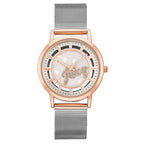 Juicy Couture Silver Stainless Steel Dress Watch