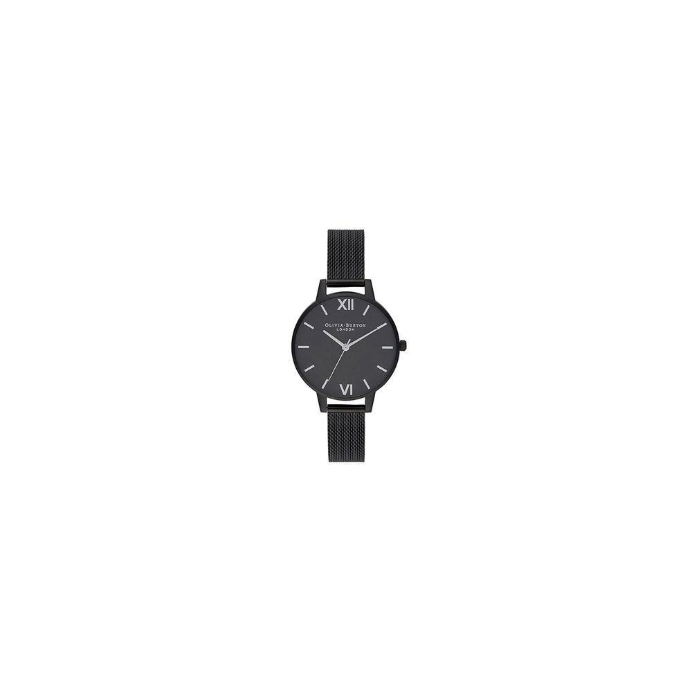 Olivia Burton Black Stainless Steel Dress Watch