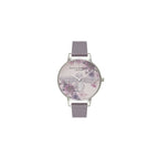 Olivia Burton Gray Artificial Leather Dress Watch