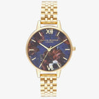 Olivia Burton Gold Stainless Steel Dress Watch
