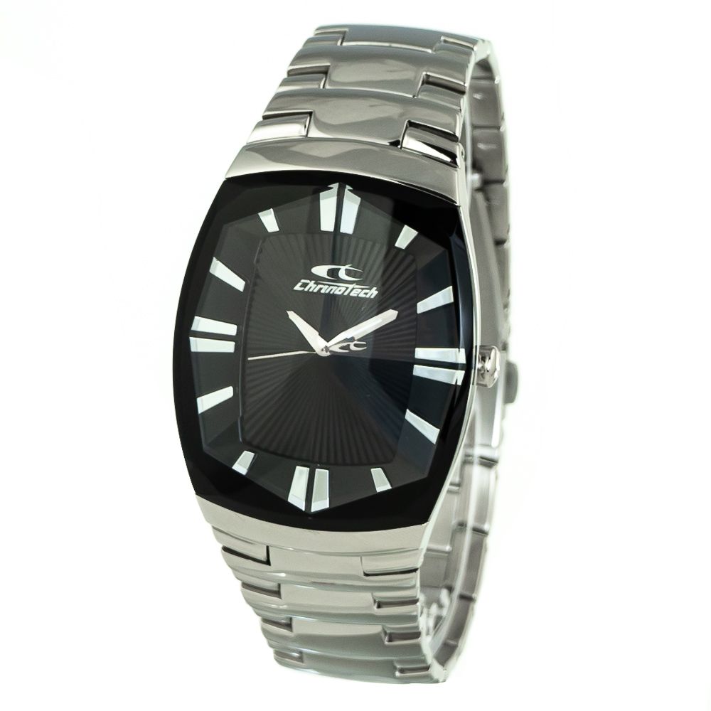 Chronotech Silver Stainless Steel Bracelet Watch
