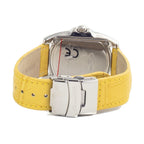 Chronotech Yellow Leather Dress Watch