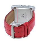 Chronotech Red Leather Dress Watch