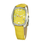 Chronotech Yellow Leather Dress Watch