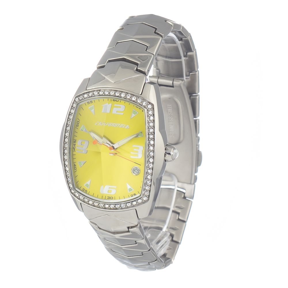 Chronotech Silver Stainless Steel Dress Watch