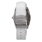 Chronotech White Leather Dress Watch