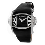 Chronotech Black Leather Dress Watch