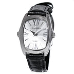 Chronotech Black Leather Dress Watch