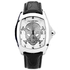 Chronotech Black Leather Dress Watch