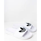 Adidas White Polyester Slipper