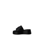 Furla Black Leather Slippers