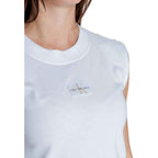 Calvin Klein Jeans White Cotton T-Shirt