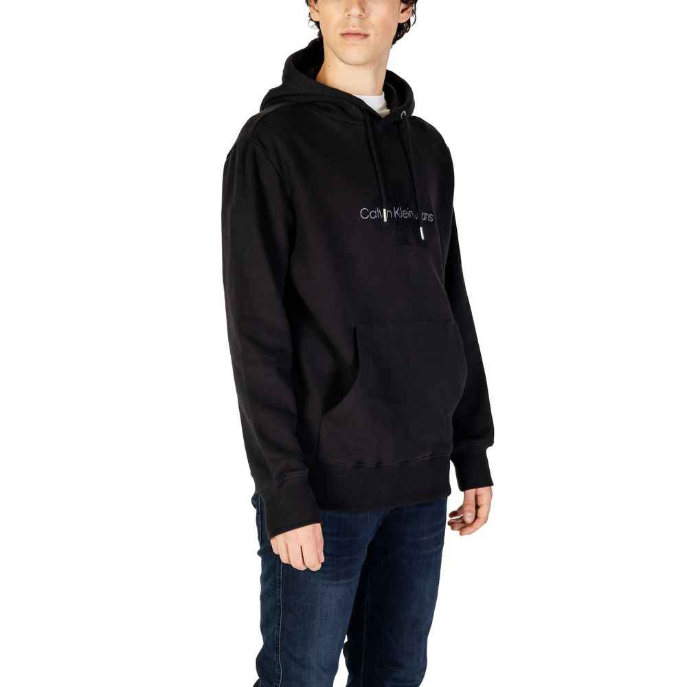 Calvin Klein Jeans Black Cotton Hoodie