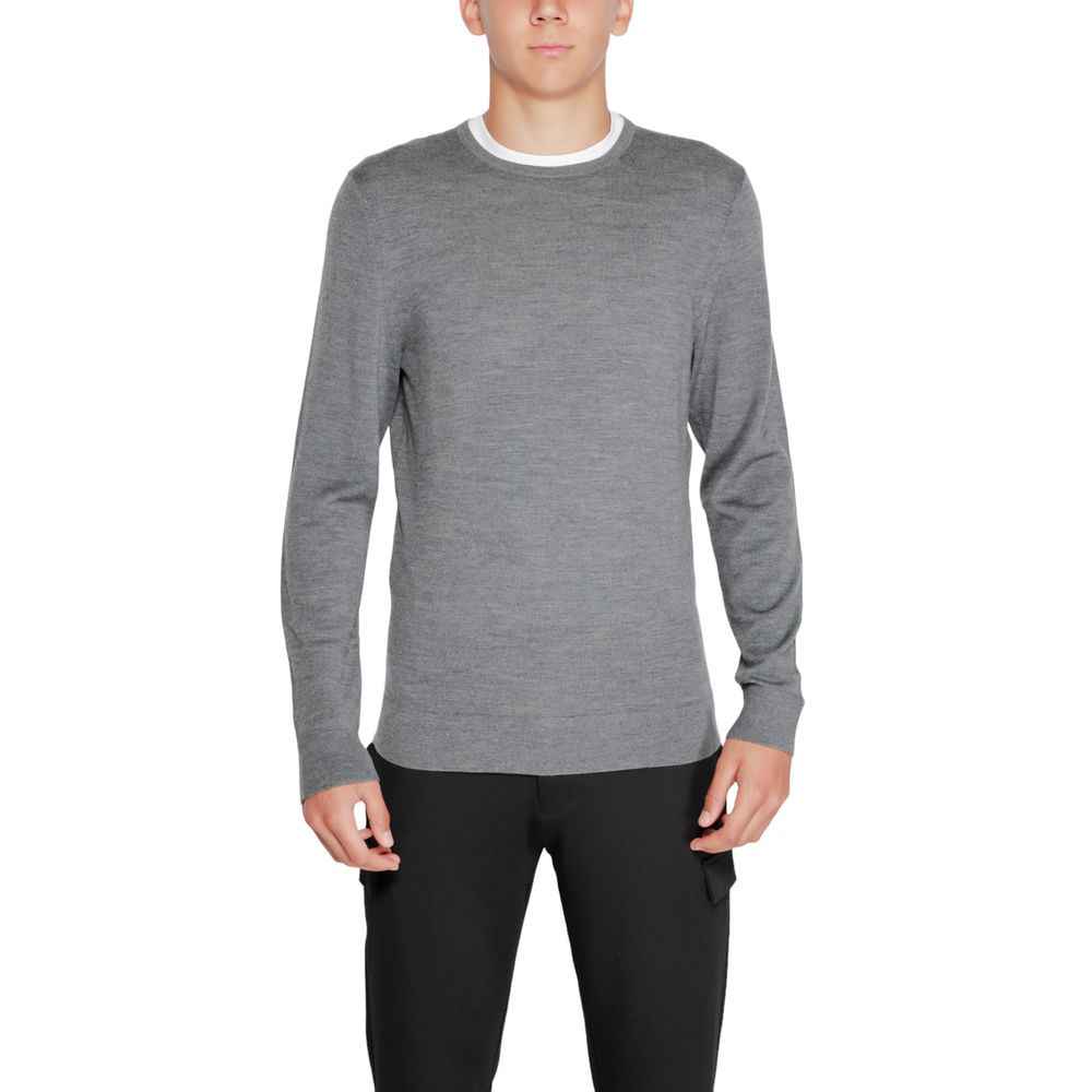 Calvin Klein Gray Recycled Wool Sweatshirt