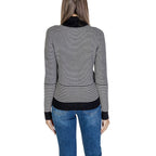 Sandro Ferrone Black And White Viscose Turtleneck