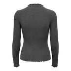 Only Gray Polyester Turtleneck
