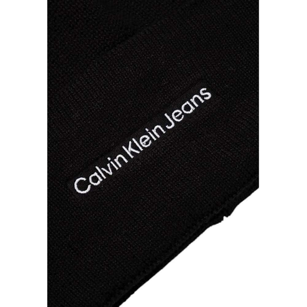 Calvin Klein Jeans Black Cotton Caps Baseball Hat