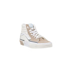 Vans Beige Leather High Top Sneakers