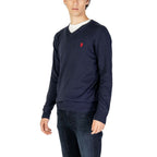 U.S. POLO ASSN. Blue Cotton Cashmere Sweater