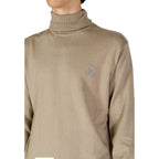 U.S. POLO ASSN. Beige Cotton Turtleneck