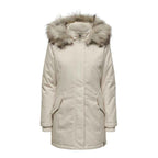 Only Beige Polyester Parka