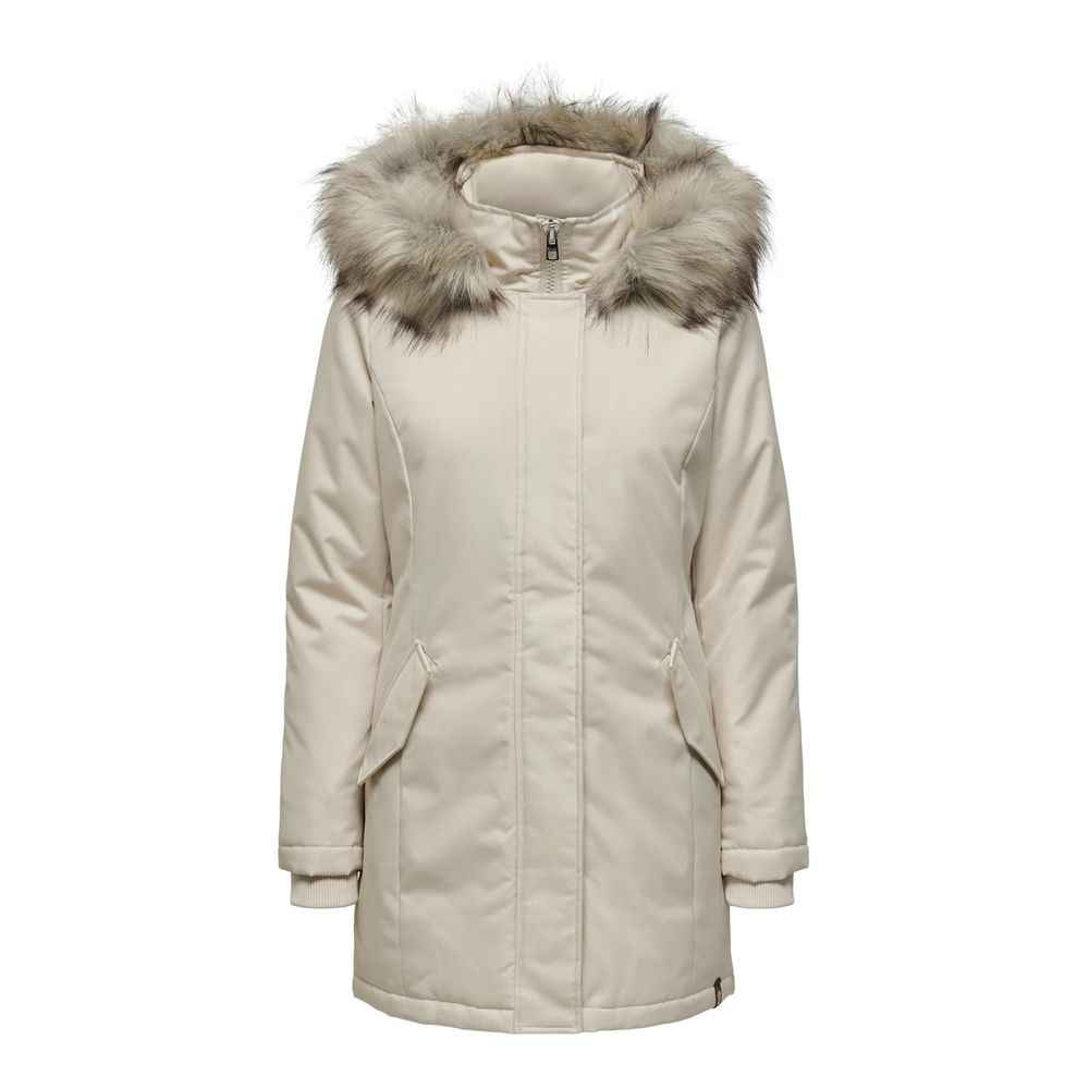 Only Beige Polyester Parka