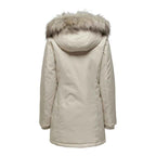 Only Beige Polyester Parka
