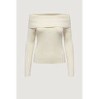 Only Cream Viscose Sweatshirt