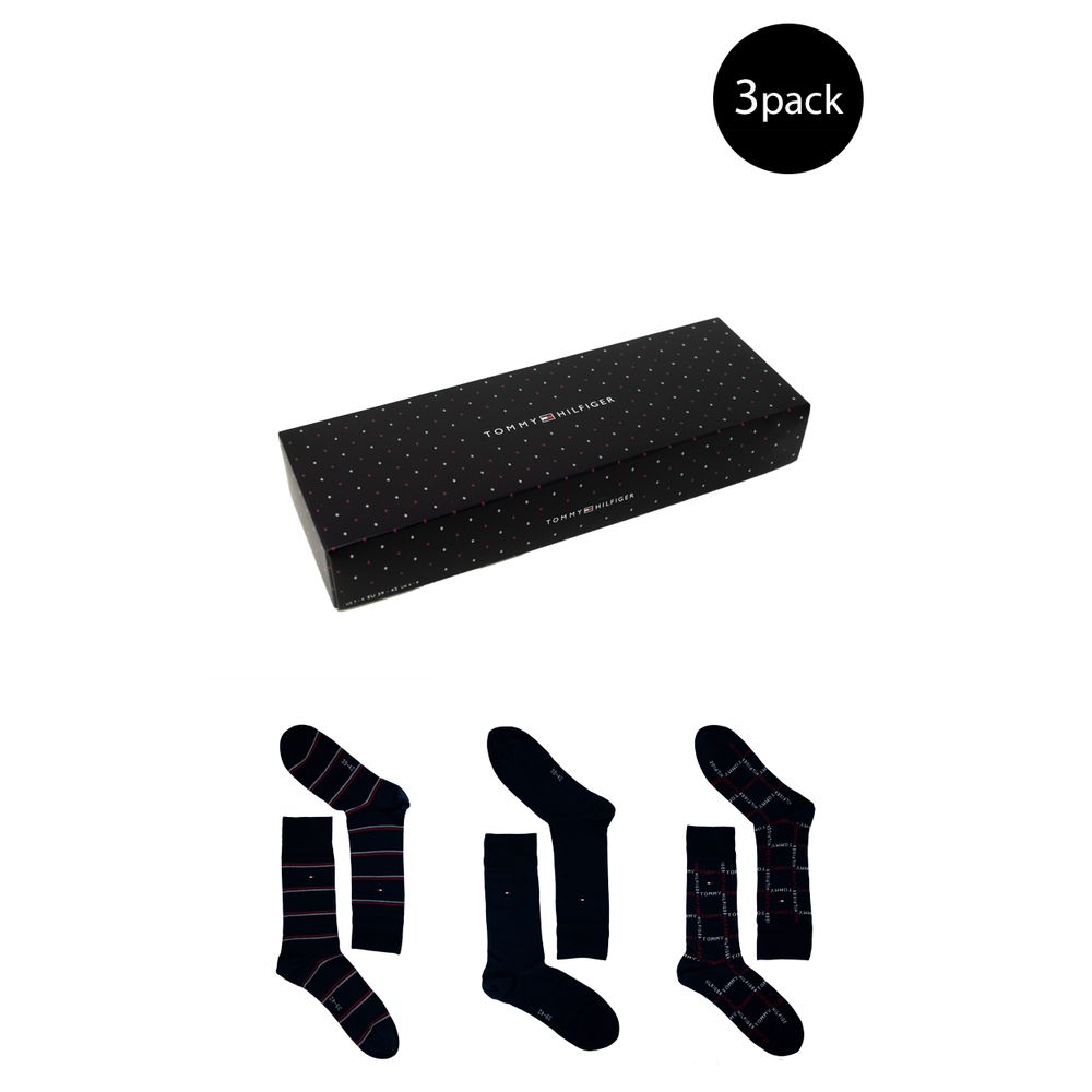 Tommy Hilfiger Blue Cotton Sock - Maison Luxe