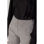 Sandro Ferrone Gray Polyester Pant