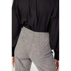 Sandro Ferrone Gray Polyester Pant