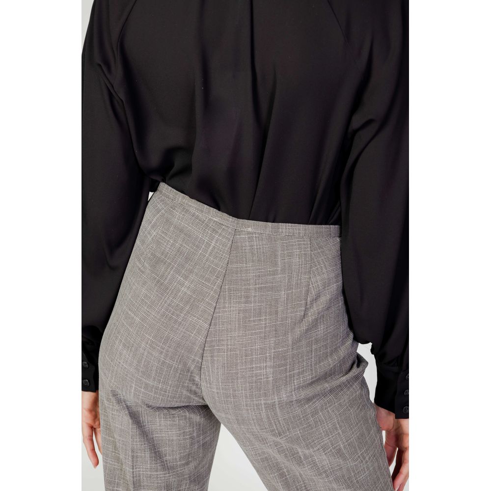 Sandro Ferrone Gray Polyester Pant